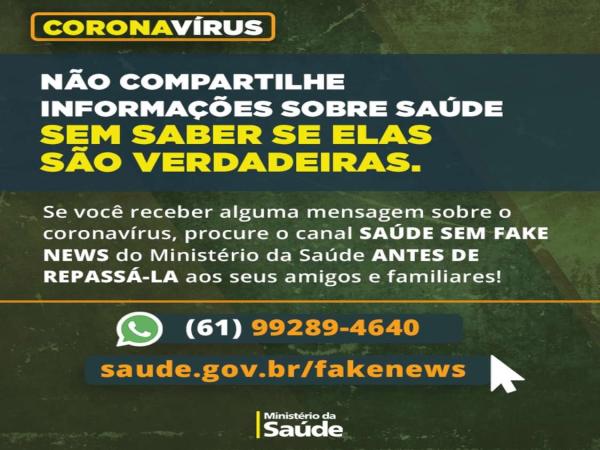 Cuidado com a fakenews sobre o novo Coronavirus