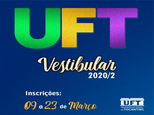 Inscrições para Vestibular 2020/2  começam 09 de março 