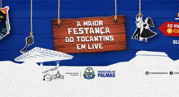 Arraiá da Capital Online acontece de 25 a 29 de novembro nas redes sociais da Prefeitura de Palmas