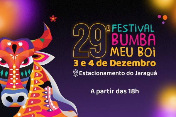 Festival Bumba meu boi acontece nos dias 3 e 4 de dezembro, no Jaraguá