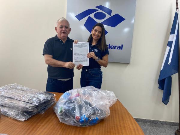 Nação Nordestina recebe doação de itens apreendidos pela Receita Federal
