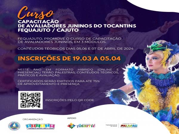 A FEQUAJUTO/CAJUTO promove o curso de Capacitação de Avaliadores Juninos 2024