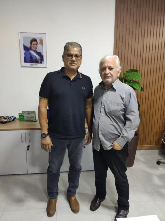 SECRETÁRIO MUNICIPAL DE INFRAESTRUTURA  E SERVIÇOS PÚBLICOS DE PALMAS RECEBE VISITA DO PRESIDENTE DA NAÇÃO NORDESTINA