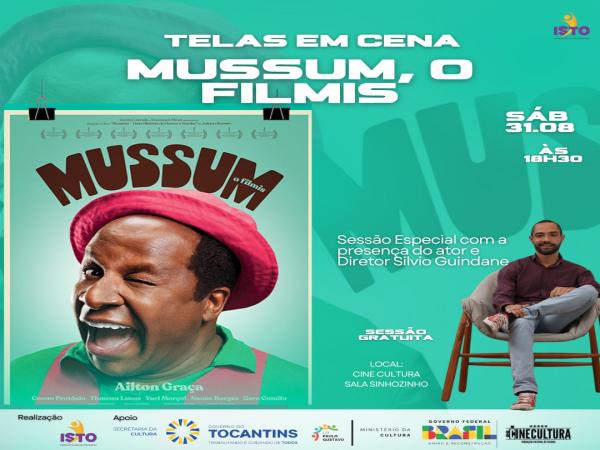 O Telas em Cena recebe o diretor Silvio Guindane para Exibição do Mussum, O Filmis.