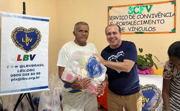 LBV entrega mais de 7 toneladas de alimentos no Tocantins