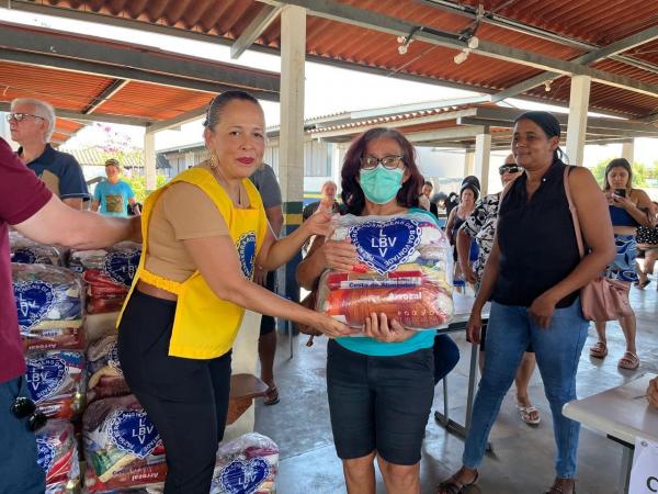 LBV beneficia 1.200 pessoas com doações de alimentos no Tocantins